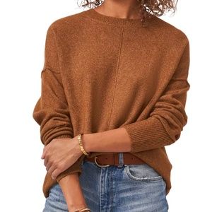 Long Sleeve Extend Shoulder Sweater